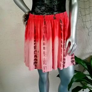 Tribal Tye Dye Skater Skirt by AEO
